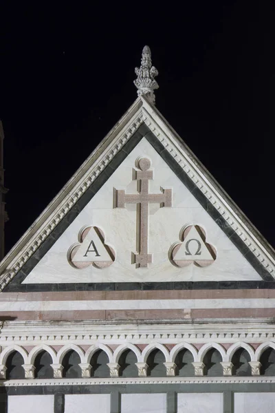 Florença Itália Outubro 2015 Detalhe Telhado Igreja Santa Cruz Florença — Fotografia de Stock