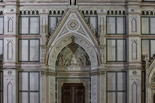 Florence Italie Octobre 2015 Fermeture Porte Église Sainte Croix Florence — Photo