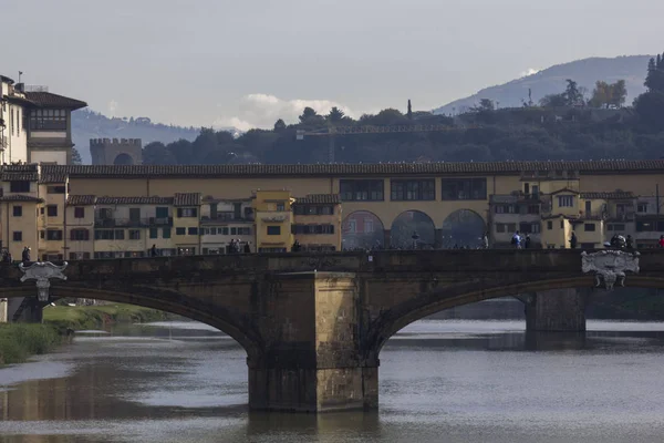 Florence Talya Kasım 2015 Gün Görünümü Floransa Floransa Ponte Vecchio — Stok fotoğraf