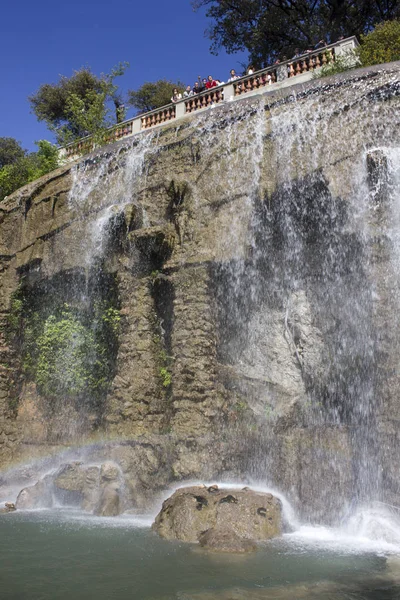 Schön France April 2017 Wasserfall Des Burghügels Nice France — Stockfoto