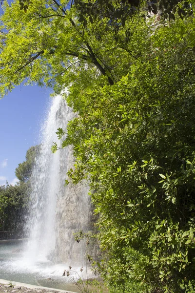 Niza France Abril 2017 Cascada Colina Del Castillo Niza Francia — Foto de Stock