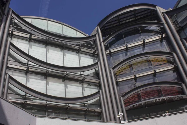 Nice, Fransa - 23 Nisan 2017: Modern ve çağdaş sanat Nice, Fransa Ulusal Müzesi, cephe