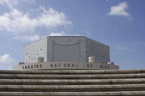 Nice Francia Abril 2017 Vista Arquitectónica Del Teatro Nacional Niza —  Fotos de Stock