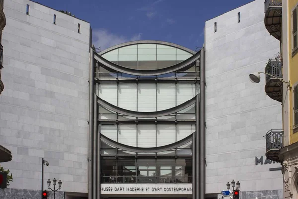 Nice Francia Abril 2017 Fachada Del Museo Nacional Arte Moderno —  Fotos de Stock