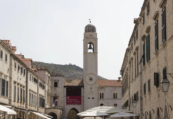 Dubrovnik Croacia Agosto 2017 Calle Principal Del Casco Antiguo Dubrovnik — Foto de Stock