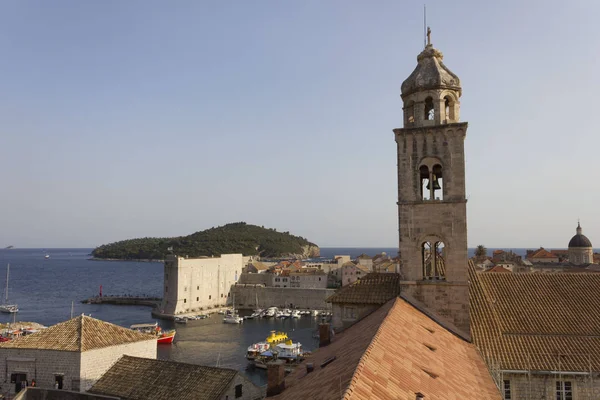 Dubrovnik Croacia Agosto 2017 Vista Desde Parte Superior Dubrovnik Con — Foto de Stock