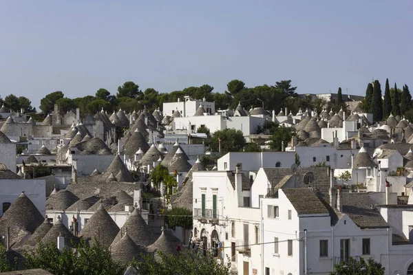 Alberobello Italien Augusti 2017 Översikt Över Staden Alberobello Regionen Apulien — Stockfoto