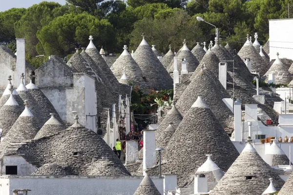 Alberobello Italien Augusti 2017 Översikt Över Staden Alberobello Regionen Apulien — Stockfoto