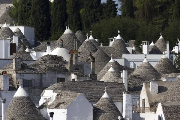 Alberobello Italia Agosto 2017 Panoramica Della Città Alberobello Puglia — Foto Stock