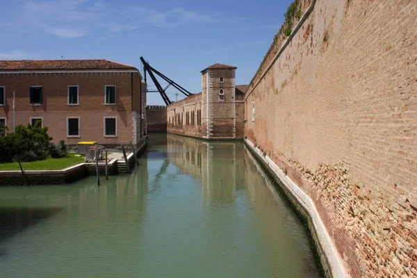 Venecia Italia Mayo 2016 Río Vergini Venecia Con Las Históricas — Foto de Stock