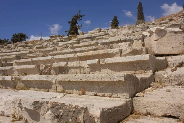 Athens Griekenland August 2016 Architectonische Afsluiting Van Stenen Trappen Van — Stockfoto