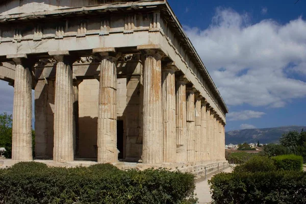 Atene Grecia Agosto 2016 Tempio Efesto Nell Antica Agorà Atene — Foto Stock