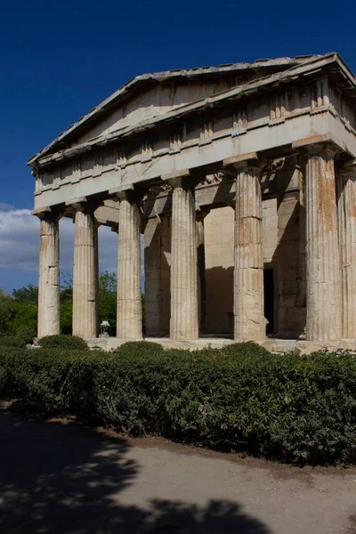 Atenas Grecia Agosto 2016 Templo Hefesto Antiguo Ágora Atenas —  Fotos de Stock