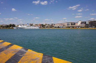 ATİNA, GREECE - 14 AĞUSTOS 2016: Atina Limanı gündüz görünümü