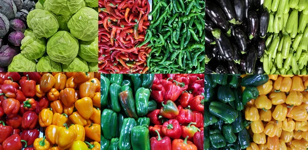 Utbud Färska Grönsaker Marknaden — Stockfoto
