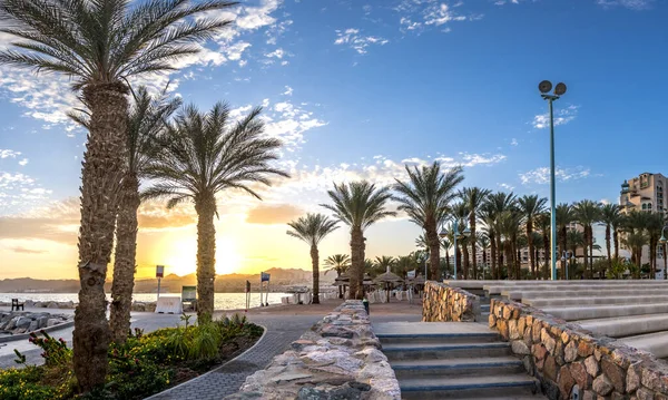 Vista Del Paseo Marítimo Ciudad Malaga España — Foto de Stock