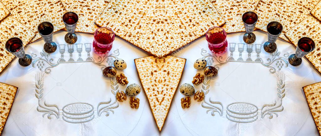 pesah celebration concept. jewish passover holiday.