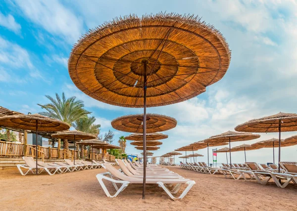 Praia Sul Eilat Famosa Estância Turística Cidade Recreativa Israel — Fotografia de Stock