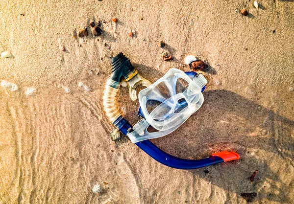 Snorkeling Mask Beach Red Sea Photo Taken Tourist Resort Recreation — Stock Photo, Image