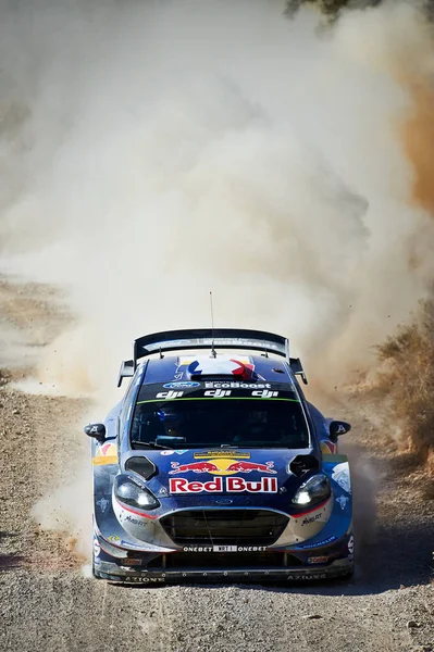 Octubre 2017 Terra Alta Cataluña España Sebastien Ogier Copiloto Julien —  Fotos de Stock