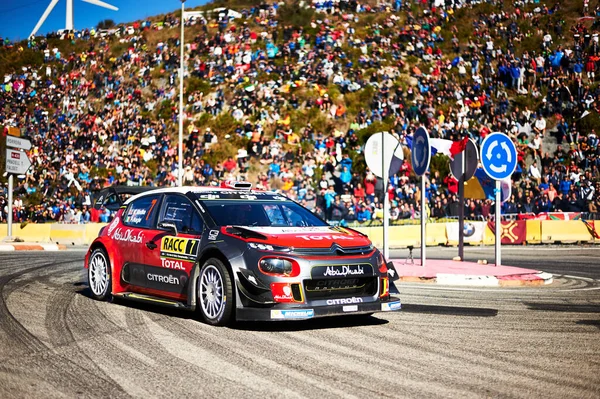 Ottobre 2017 Riudecanyes Catalogna Spagna Kris Meeke Della Gran Bretagna — Foto Stock