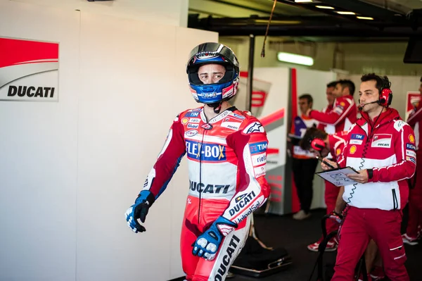 November2017 Valencia Spanien Motogp Qualifying Andrea Dovizioso Vom Ducati Motogp — Stockfoto