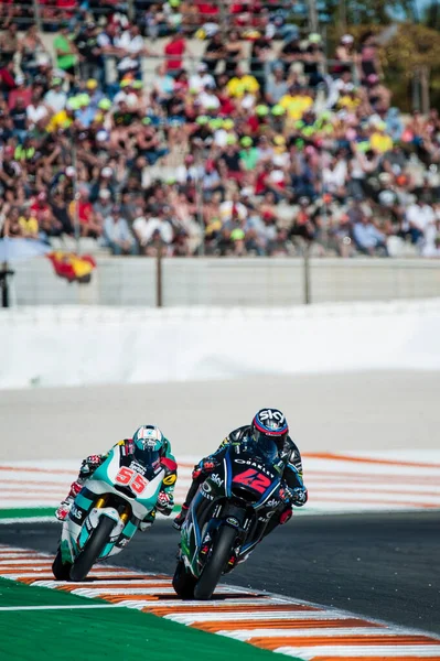 Noviembre 2017 Valencia España Motogp Race Francesco Bagnaia Del Sky —  Fotos de Stock