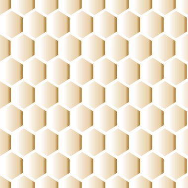 Vektör geometrik bal peteği pürüzsüz desenli arka plan. Duvar kağıdı, ambalaj ve yapıştırma kitabı projeleri için mükemmel.