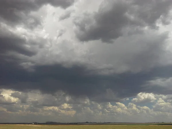 Newcastle Kzn Güney Afrika Yakınlarındaki Tarım Arazileri Üzerinde Bir Fırtına — Stok fotoğraf