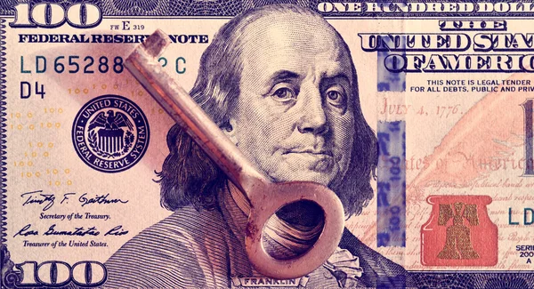 Abstrakcyjny Obraz Klucza Dolara Jako Symbol Sankcji Finansowych Korupcja Lobbing — Zdjęcie stockowe
