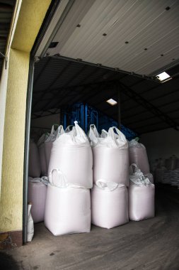 Tarım s tahıl çanta ile soyut tarımsal görüntü