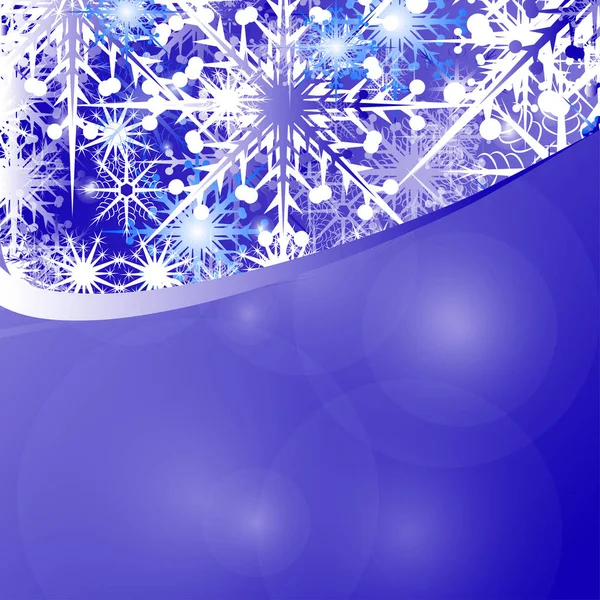 Το νέο έτος. Χριστούγεννα. Όμορφο φόντο. Υφή. Νιφάδες χιονιού. Πρότυπο, καρτ ποστάλ. — Διανυσματικό Αρχείο