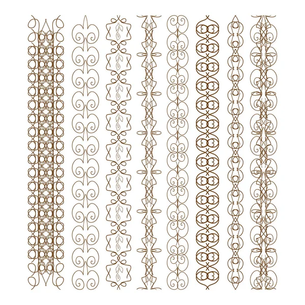Éléments de design. Des ornements. Bordure, bordure, cadre . — Image vectorielle