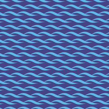 Mavi bir arka plan üzerinde dalgaların. Duvar kağıtları, sorunsuz. Düz. Ambalaj, etiket, kartpostal için kullanılabilir.