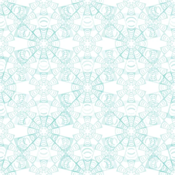 Abstraktní azure, modré pozadí. Geometrické tvary. Sněhové vločky. bezproblémové. — Stockový vektor