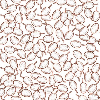 Neem. Fetus. Berry. Arka plan, duvar kağıdı, sorunsuz. Tek sesli