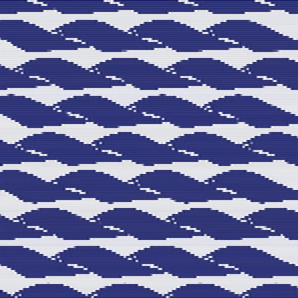 Olas. El mar, el agua. Fondo, papel pintado. Azul. Abstracción, panorama — Archivo Imágenes Vectoriales