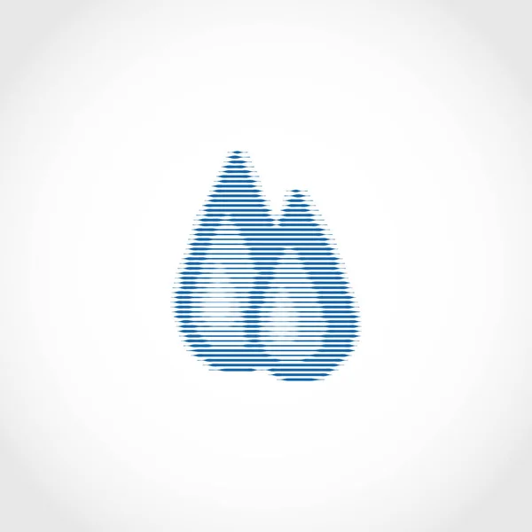 Gota de água. Logotipo, emblema, sinal, símbolo . — Vetor de Stock