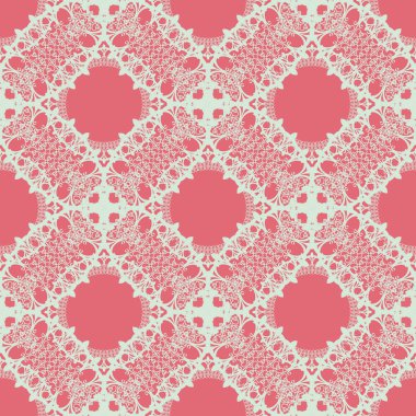 Dantel, pembe arka plan, kesintisiz