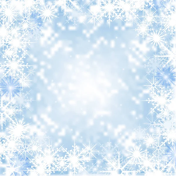 Snowflakes on a blue background. Texture. — Stock Photo, Image