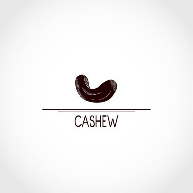 Kaju. Siluet. Logo, işaret, sembol, amblemi.