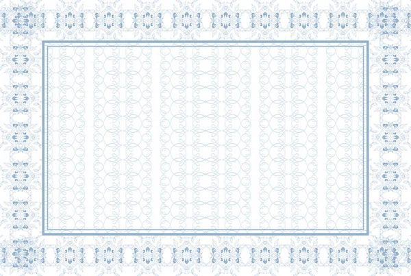 Guilloche. Vakkert bilde. Blå. Mal. Det kan brukes til diplomer, eksamensbevis, pengesedler, diplomer . – stockvektor