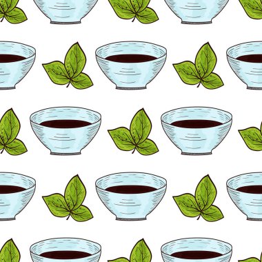 Soya. Bitki. Yaprak, sos. Tek sesli. Arka plan, duvar kağıdı, sorunsuz, doku. Renk