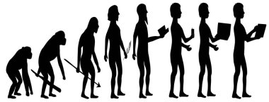 Siluet evrimi maymundan insana