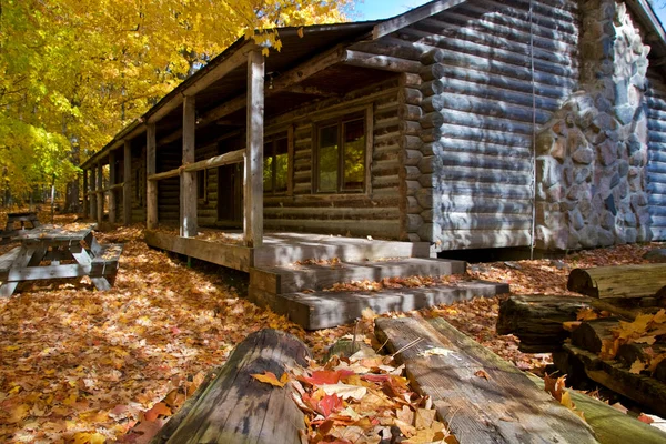 Old Wooden Log House Exterior King City Ontario Canada — Stock Photo, Image