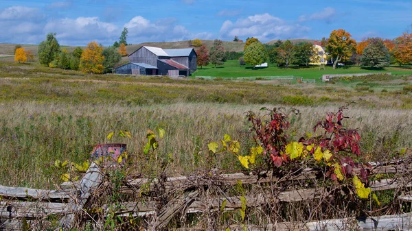 秋の農村の風景 — ストック写真