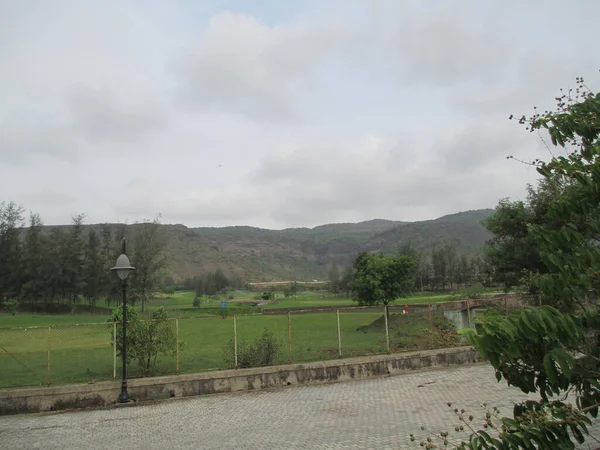 Bela Paisagem Vista Panorâmica Natureza Árvores Plantas — Fotografia de Stock