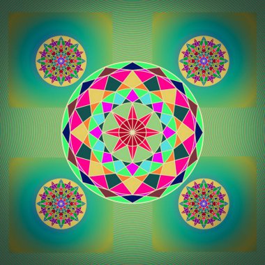 Çok amaçlı kullanım için güzel soyut yıldız tasarımı renkli bir resim