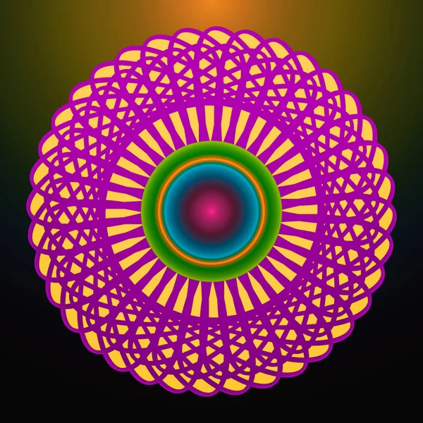 Desenho Circular Colorido Imagem Abstrata Para Uso Multiúso — Fotografia de Stock