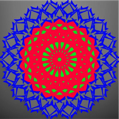 Çok amaçlı kullanım için renkli dairesel tasarım soyut resim